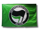 Fahne Antispeziesistische Aktion - grün