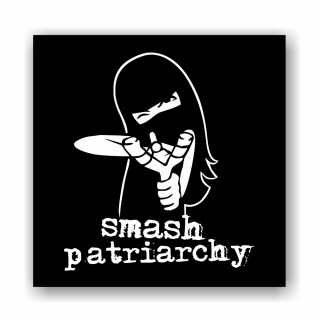 Smash Patriarchy - Aufnäher auf robustem Bio Canvas