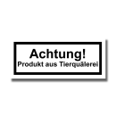 Warnhinweis - Sticker (10x)