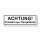 Warnhinweis - Sticker (10x)