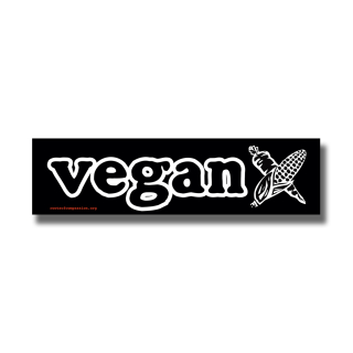 Vegan cross - Sticker