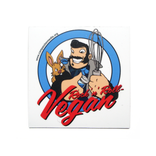 Fridge Magnet Rock n Roll Vegan