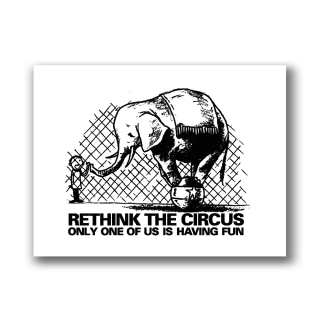 Rethink the Circus - Aufnäher auf robustem Bio Canvas