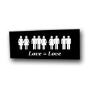 Love = Love - Patch on durable Bio Canvas