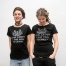 SALE! How About I Eat You T-Shirt - klein/taillierter Schnitt-XS (Auslaufmodell)