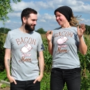 SALE! Bacon had a mom T-Shirt - groß/gerade Schnitt...