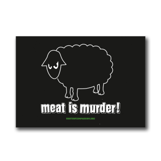 Meat is Murder (sheep) - Sticker