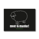 Meat is Murder (Schaf) - Aufkleber