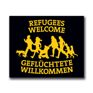 Refugees Welcome - Soli-Aufkleber
