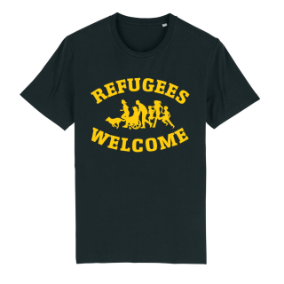 SALE! Refugees Welcome - Soli T-Shirt - groß/gerader Schnitt (Auslaufmodell)