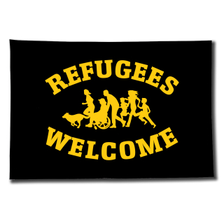 Fahne Refugees Welcome - Soliartikel