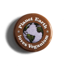 Planet Earth Loves Veganism - Kühlschrankmagnet