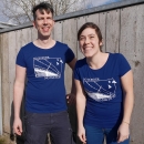 SALE! No Border - T-Shirt - small/waisted cut-XS-deep royal blue (discontinued model)