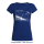 SALE! No Border - T-Shirt - small/waisted cut-XS-deep royal blue (discontinued model) 