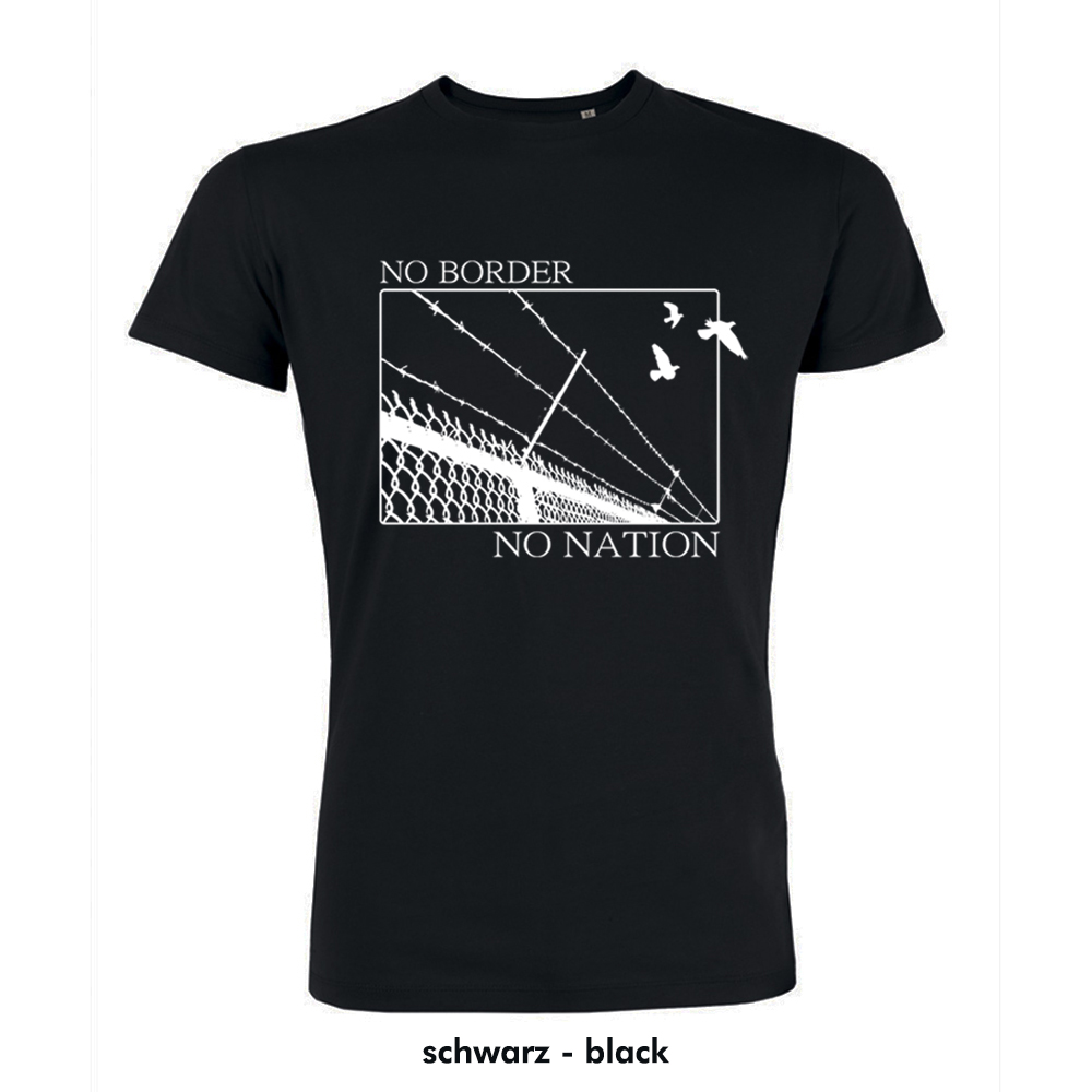 white t shirt with black border