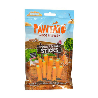 Pawtato Sticks Spinach & Kale - Kausticks aus Süßkartoffeln und Reis mit Spinat-Grünkohl-Füllung