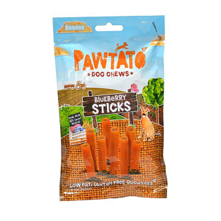 Pawtato Sticks Blueberry - Kausticks aus Süßkartoffeln und Reis mit Heidelbeerfüllung