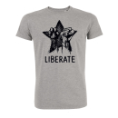 SALE! Liberate - T-Shirt - groß/gerader Schnitt-XS-grau meliert (Auslaufmodell)