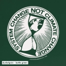 SALE! System Change Not Climate Change - Soli T-Shirt - small/waisted cut -S-black (discontinued model)
