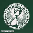 SALE! System Change Not Climate Change - Soli T-Shirt - small/waisted cut -M-black (discontinued model)