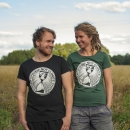 SALE! System Change Not Climate Change - Soli T-Shirt - small/waisted cut -XS-bottle green (discontinued model)