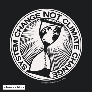 SALE! System Change Not Climate Change - Soli T-Shirt - large/loose cut (discontinued model)
