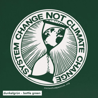 SALE! System Change Not Climate Change - Soli T-Shirt - large/loose cut (discontinued model)