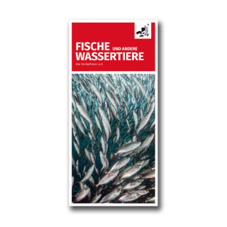 Fische und andere Wassertiere - Flyer (die tierbefreier e. V.)
