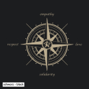 Kompass (empathy, love, solidarity, respect) - Kapuzenjacke - medium fit