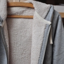 Basic - Hooded Jacket (lined) - medium fit -M-heather grey