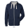 Basic - Hooded Jacket (lined) - medium fit -M-heather grey
