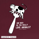 SALE! How much do you really love animals? - T-Shirt - groß/gerader Schnitt (Auslaufmodell)