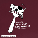 SALE! How much do you really love animals? - T-Shirt - large/loose cut (discontinued model)