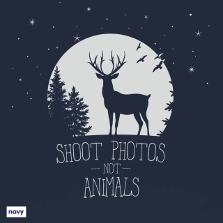 Shoot Photos not Animals - T-Shirt - groß/gerader Schnitt