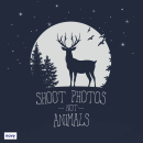 SALE! Shoot Photos not Animals - T-Shirt - large/loose cut (discontinued model)