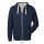 Basic - Kapuzenjacke (gefüttert) - medium fit navy L