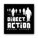 Direct Action Saves Lives - Patch on durable Bio Canvas