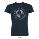 SALE! Planet Earth Loves Veganism - T-Shirt - large/loose cut – XS -navy (discontinued model)