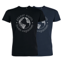 SALE! Planet Earth Loves Veganism - T-Shirt - groß/gerader Schnitt-M-navy (Auslaufmodell)