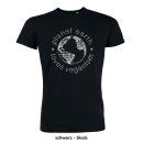 SALE! Planet Earth Loves Veganism - T-Shirt - large/loose cut- 2XL-black (discontinued model)
