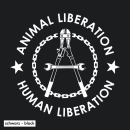 SALE! Human Liberation - Animal Liberation - T-Shirt - large/loose cut (discontinued model)