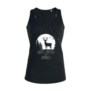 SALE! Shoot Photos not Animals - Tanktop - small/waisted cut (discontinued model)