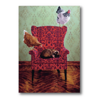 Postkarte Sessel | Hartmut Kiewert