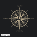 Kompass (empathy, love, solidarity, respect) - Kapuzenjacke - medium fit M