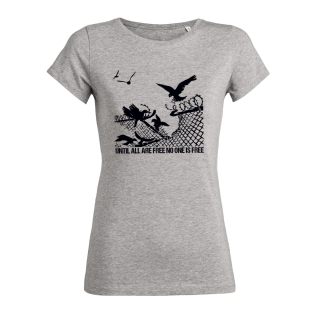 SALE! Until all are Free (fence) - T-Shirt - small/waisted cut XL (discontinued model)
