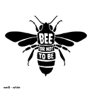 SALE! Bee or not to be - T-Shirt - groß/gerader Schnitt XXS weiß (Auslaufmodell)