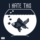 SALE! Fisch (I hate this) - T-Shirt - groß/gerader Schnitt (Auslaufmodell)
