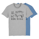 All animals want to live - T-Shirt - groß/gerader...