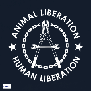 Human Liberation - Animal Liberation - Kapuzenpullover - medium fit