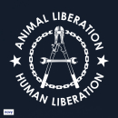 SALE! Human Liberation - Animal Liberation - Kapuzenpullover - medium fit (Auslaufmodell)